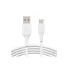 Kabel PVC USB-C auf USB-A 15 cm Weiß