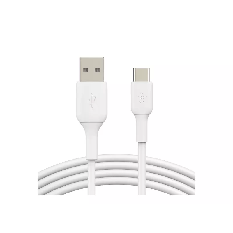 Kabel PVC USB-C auf USB-A 15 cm Weiß