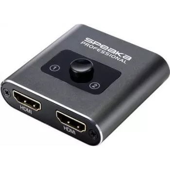 SpeaKa Professional SP-BDS-120 1+2 Port HDMI-Switch Ultra HD-fähig 3840 x 2160 Pixel (SP-9261376)