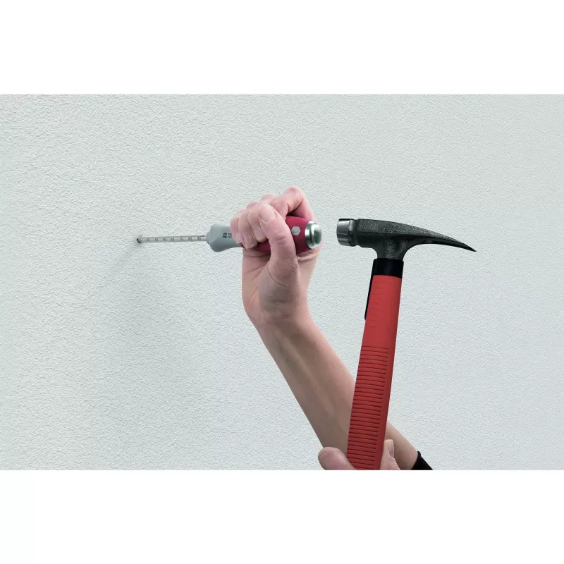 Wiha SoftFinish Dübellochschläger-Set, 6 mm, inkl. 4 Dübel