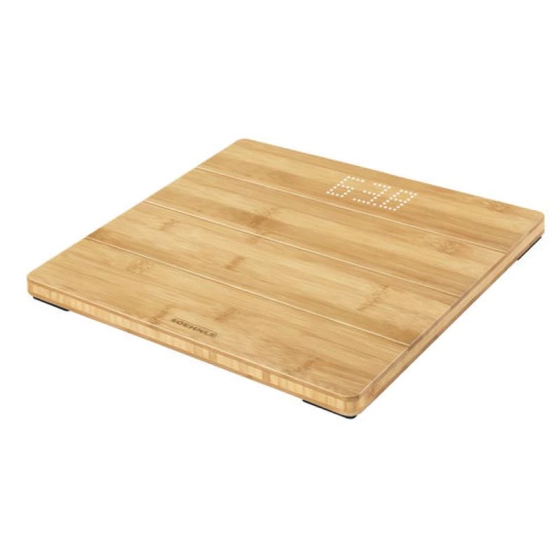 Soehnle Style Sense Bamboo Magic elektronische Personenwaage quadratisch Bambus (63880)