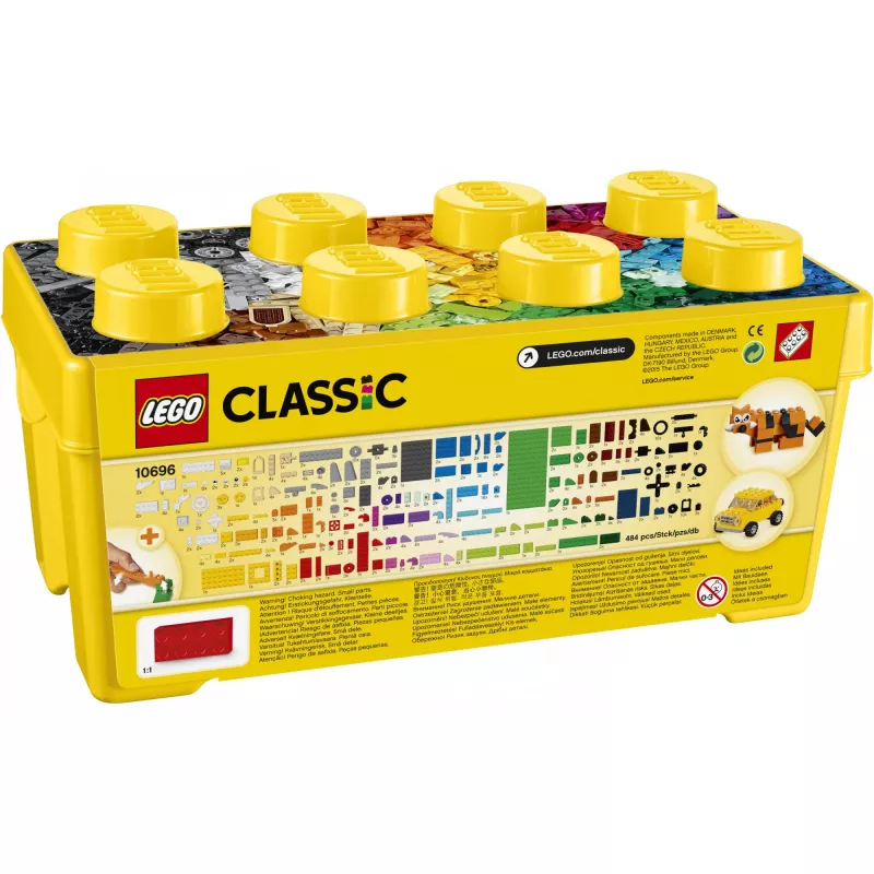 LEGO 10696 Classic Medium Creative Brick Box – Einfache Aufbewahrung, bunte Bausteine, Bauset für Kinder, Jungen und Mädchen ab 4 Jahren