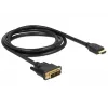 Videokabel-Adapter DeLOCK 85583 1,5 m DVI-D HDMI Typ A Schwarz