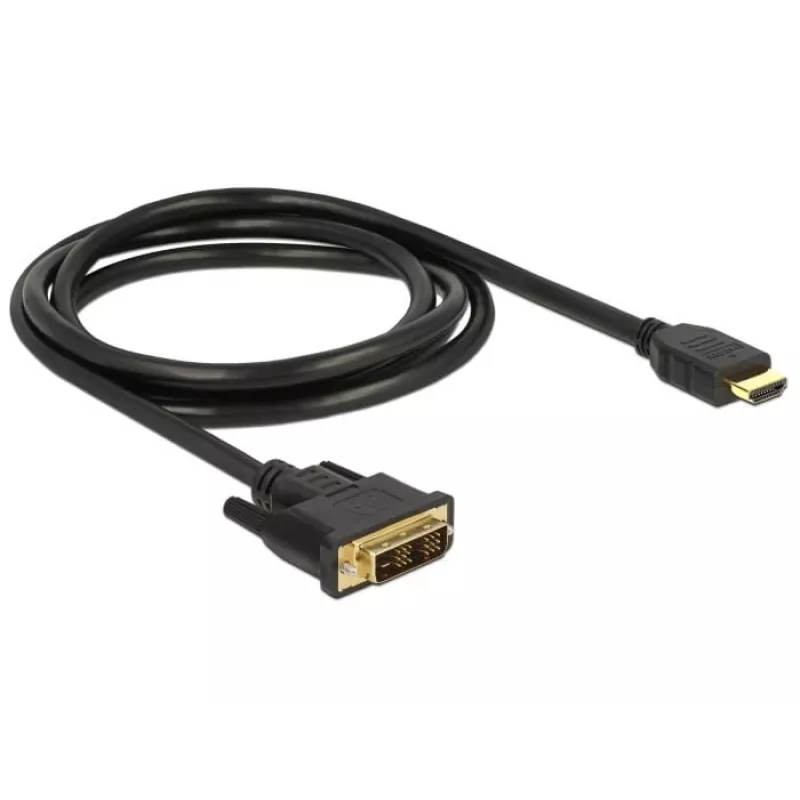 Videokabel-Adapter DeLOCK 85583 1,5 m DVI-D HDMI Typ A Schwarz