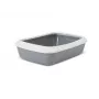 Katzentoilette Savic IRIZ 42 cm mit Rand — Kunststoff-Katzenklo, 420×310×125 mm, grau