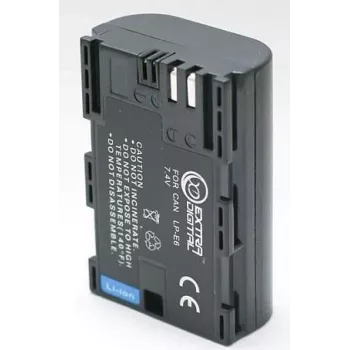 Wiederaufladbarer Kameraakku extra digital LP-E6, 1865 mAh, für Canon-kompatible Geräte