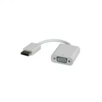 DisplayPort-VGA Adapter, DP ST - VGA BU, VGA D-Sub, DisplayPort, Stecker, Buchse, Weiß