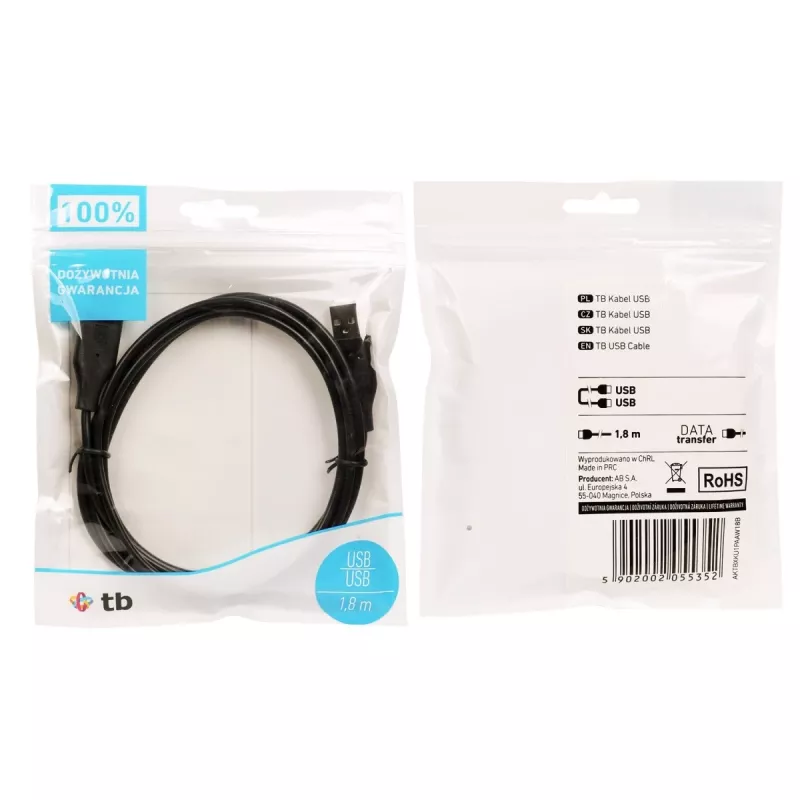 USB AM-AM Kabel 1.8 schwarz