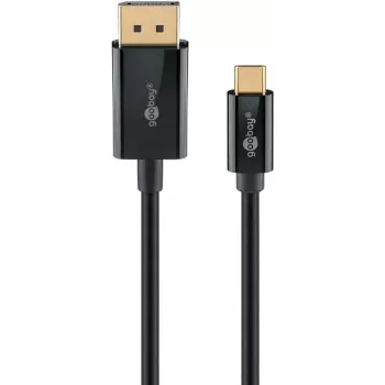 Goobay USB-C-auf-DisplayPort-Kabel 4K a 60 Hz 3 m schwarz - -Stecker> (75706)