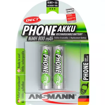 Batterie Ansmann Blister 2 X DECT Accu AA 800mAh