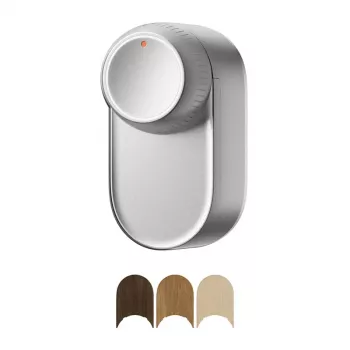 Smartes Türschloss SwitchBot W5600000S Silber – Bluetooth-Konnektivität, kompatibel mit Standard-Einsteckschlössern