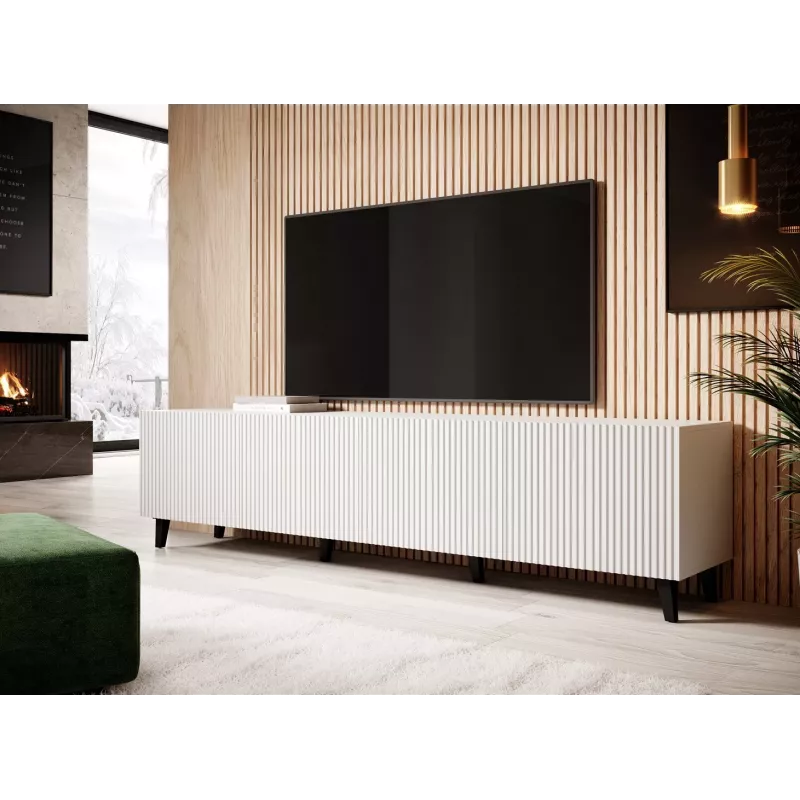 Cama RTV-Schrank PAFOS 200x42x52 weiß matt