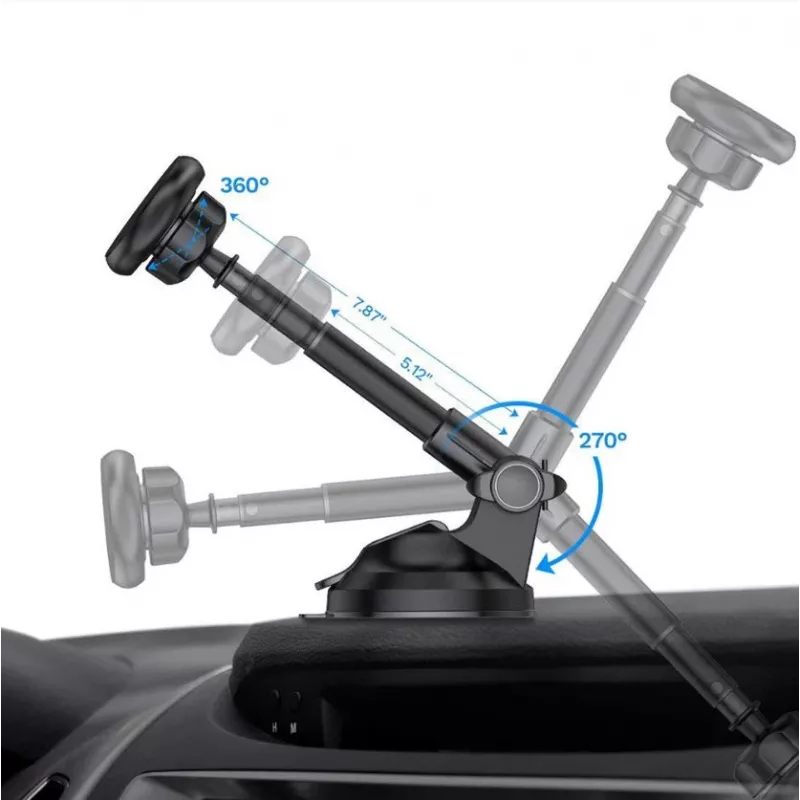 Handyhalter Tellur MUM Magnetic Saugnapf Verstellbar Schwarz — magnetisch verstellbare Handyhalterung