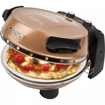Pizzaofen Napoletana (Kupfer, 1.200 Watt, für Pizzas Ø 31 cm, 2 Steine)