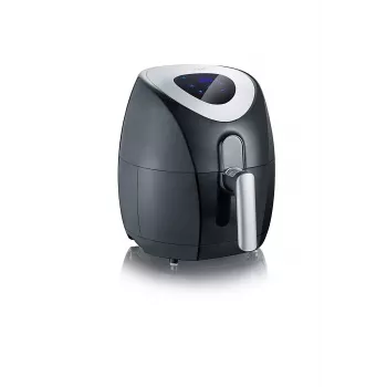 Severin 2430 Single 3,2 L Stand-alone 1500 W Heißluftfritteuse Schwarz, Edelstahl