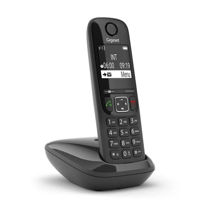 Analog-/DECT-Telefon Gigaset AS690 Anruferkennung Kabelloser Handapparat Schwarz