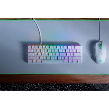 RAZER Huntsman Mini - Mercury Edition - Purple Switch - US-Layout Tastatur