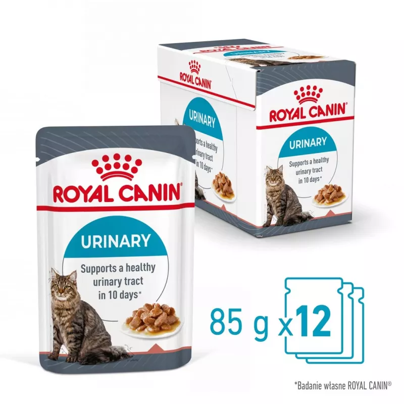 Nassfutter für Katzen Royal Canin Urinary Care ausgewachsene Erwachsene Geflügel 85 g Beutel (12er-Pack)
