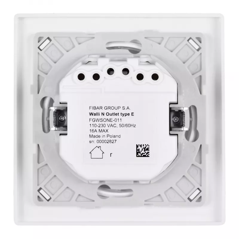 Fibaro Steckdose Walli Outlet N Typ E anthrazit FGWSONE-011-8