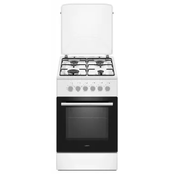 Elektro-Gasherd MPM MPM-56-KGM-04, 4 Brenner, 56 cm, elektrischer Backofen, schwarz