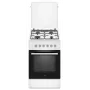 Elektro-Gasherd MPM MPM-56-KGM-04, 4 Brenner, 56 cm, elektrischer Backofen, schwarz