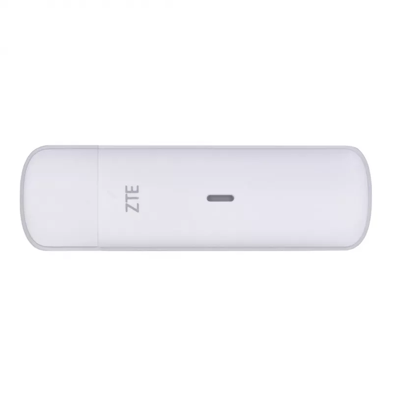 USB Mobilfunkmodem ZTE MF833N, tragbarer USB-Formfaktor, 4G LTE-FDD/TDD bis zu 150 Mbit/s, HSUPA/2G-Unterstützung, microSD-Steckplatz, weiß