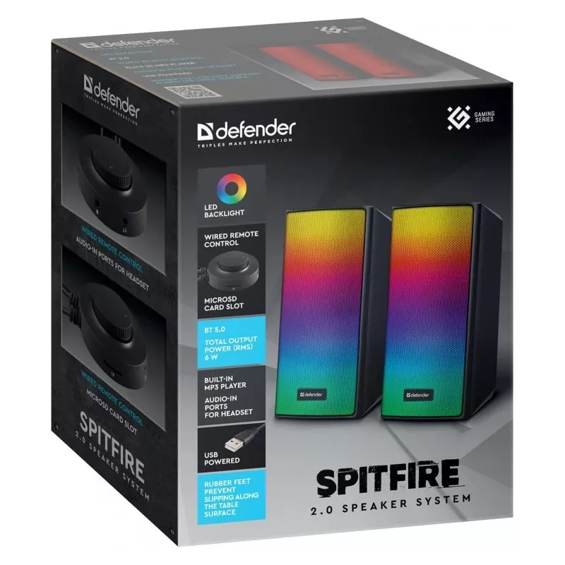 PC-LAUTSPRECHER SPITFIRE 2.0 6W LED USB