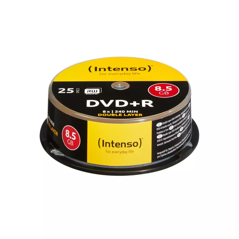 DVD+R DL Intenso 8,5 GB 8x Double Layer 25 Stück
