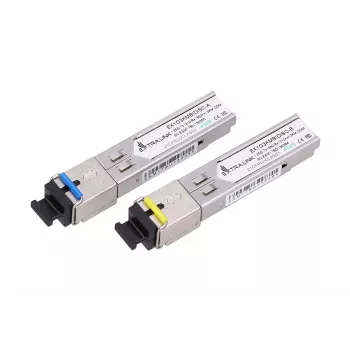 SFP WDM Glasfaser-Transceiver-Paar Extralink 1,25G 1310/1550 nm Singlemode 3 km SC DOM