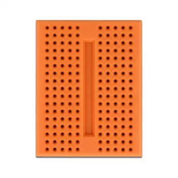 Breadboard DELOCK 18319, Kunststoff-Prototyping-Board, orange, 36×46×10 mm