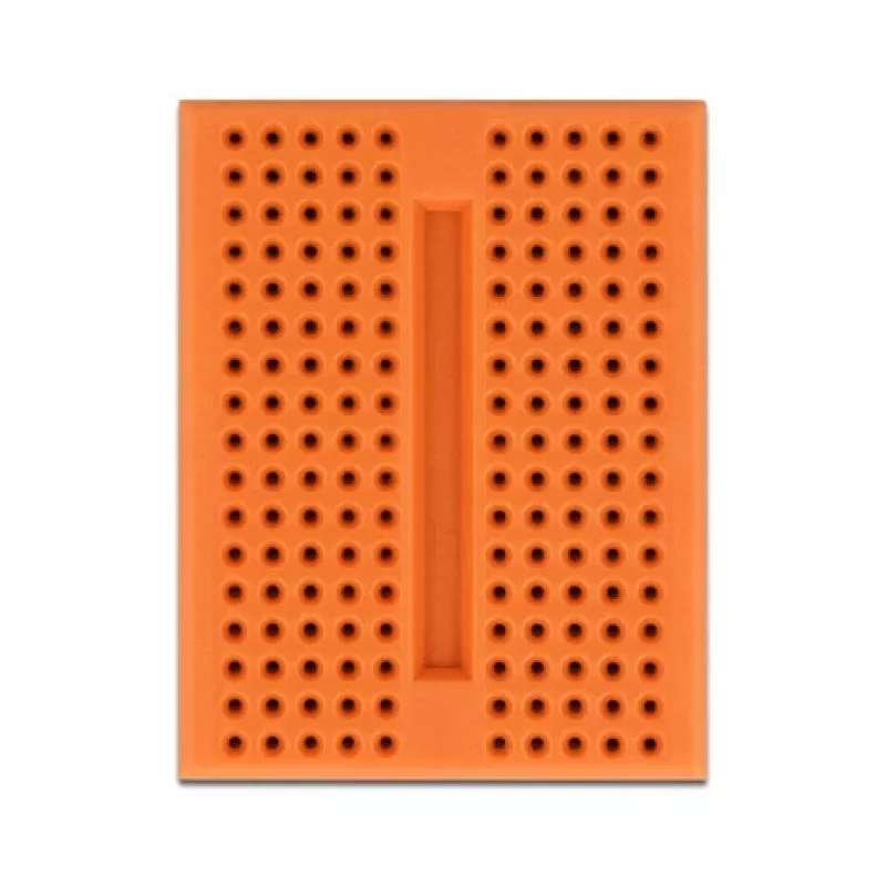 Breadboard DELOCK 18319, Kunststoff-Prototyping-Board, orange, 36×46×10 mm