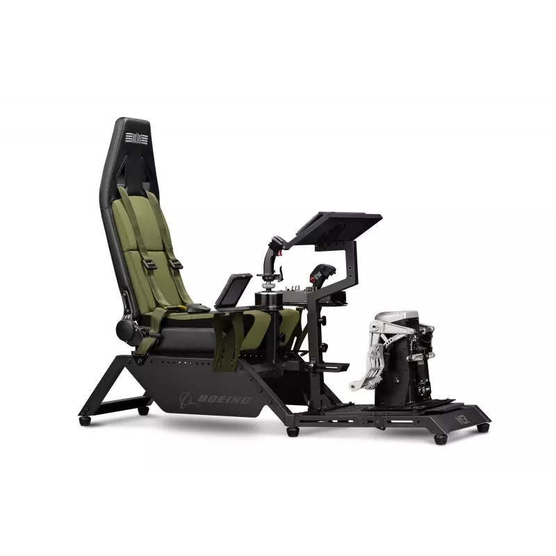 Cockpitsitz von Next Level Racing Flight Simulator Boeing Military 396055 — spezieller Flugsimulationssitz, kompatibel mit Steuerhörnern und Pedalen
