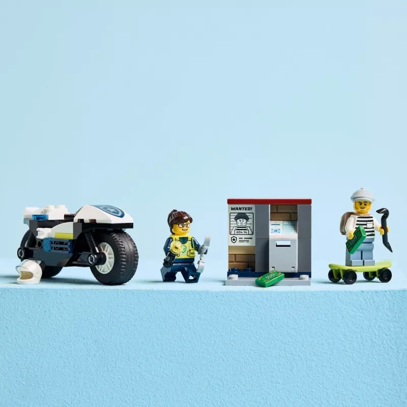 LEGO City Polizei-Motorradjagd Set 60455 — 65 Teile, 2 Minifiguren, ab 4 Jahren