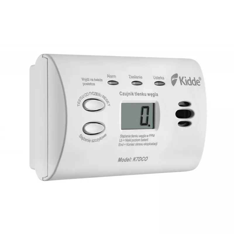 Kohlenmonoxidmelder Kidde K7DCO mit Display Weiß