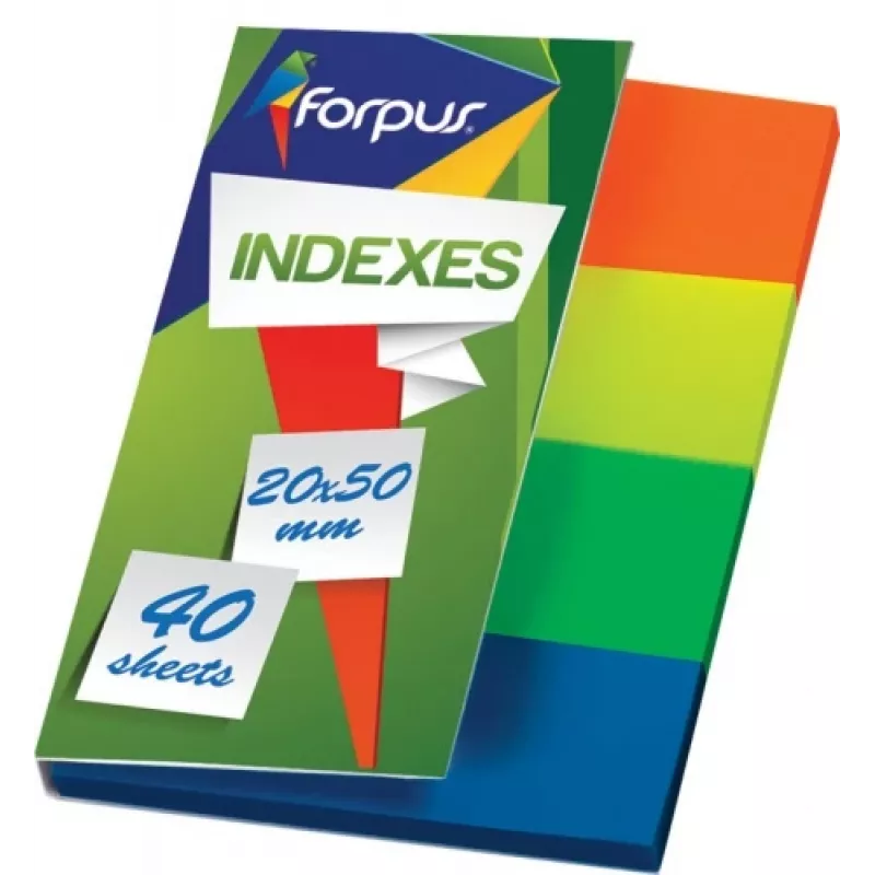 Index Forpus, 20x50mm, Assorti, Kunststoff (4x40) 0718-102