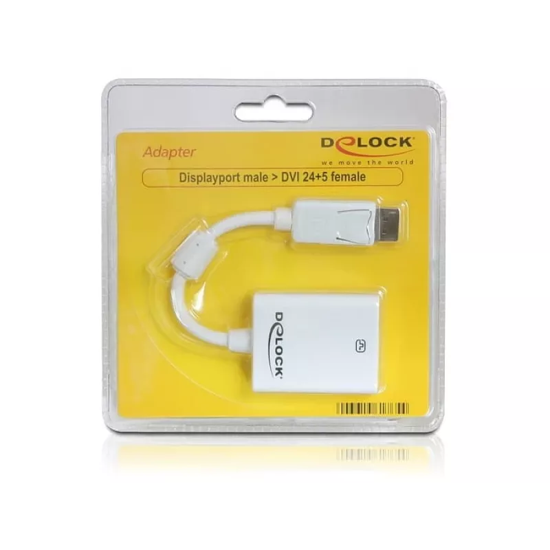Videokabel-Adapter DeLOCK 61765 DisplayPort zu DVI-I 0,125 m