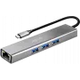 LogiLink USB 3.2 Gen1 Hub, 3xUSB-A, 1xRJ45 Gigabit Ethernet (UA0461)