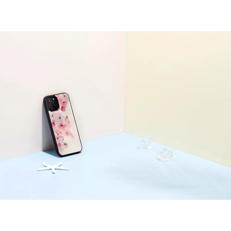 Schutzhülle iKins für Apple iPhone 12 / 12 Pro — Kirschblüten-Design