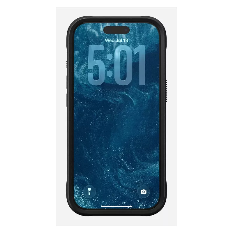 Handyhülle Nomad Rugged Leather Case für iPhone 17 Pro, 6,3 Zoll (16 cm), braun, Leder/TPU/Aluminium