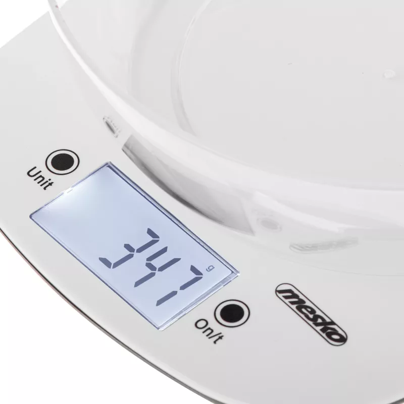 Adler Küchenwaage mit Schüssel | MS 3179b | Teilung 1 g | Anzeigetyp LCD | Schwarz