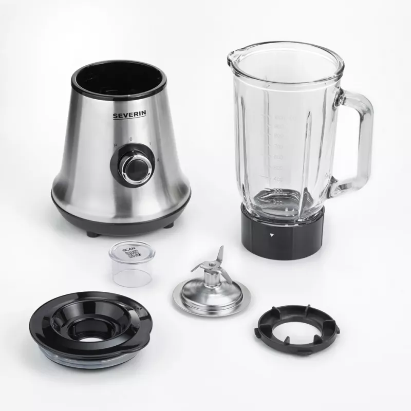 Severin SM 3734 Standmixer Schwarz - Edelstahl 1l 500W Mixer (SM 3734)