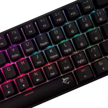 Mechanische Gaming-Tastatur White Shark Shinobi-2 mit Red Switches, Schwarz, US-Layout