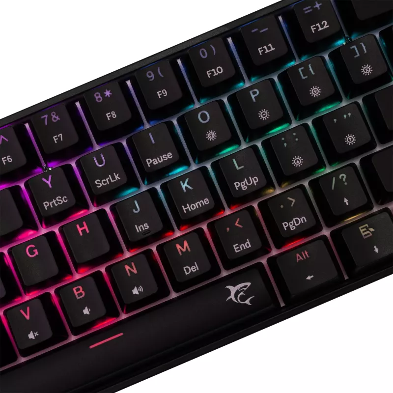 Mechanische Gaming-Tastatur White Shark Shinobi-2 mit Red Switches, Schwarz, US-Layout