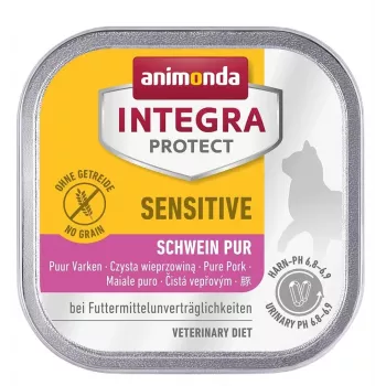 Nassfutter für Katzen animonda ANIMONDA Integra Protect 100 g — Schwein, getreidefrei, für ausgewachsene Katzen, unterstützt die Verdauung