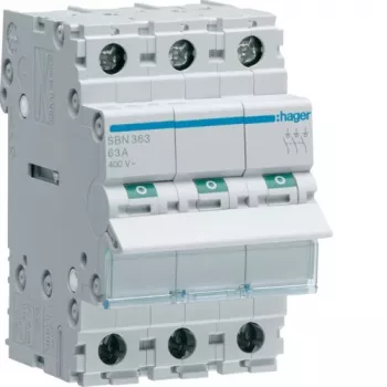 Leitungsschutzschalter Hager SBN363 3 Module