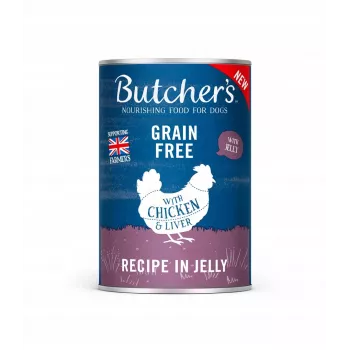 Nassfutter für Hunde Butcher's Original Recipe in Jelly 400 g — Huhn, Adult