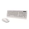 Kabelloses Tastatur-Maus-Set Tellur TLL491171 mit Nano-USB-Empfänger, creme
