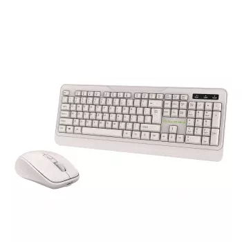 Kabelloses Tastatur-Maus-Set Tellur TLL491171 mit Nano-USB-Empfänger, creme
