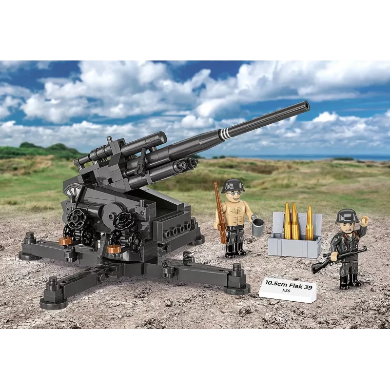 Konstruktionsset Cobi Blöcke 10,5 cm Flak 39 — 339 Teile