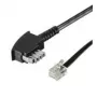 Wentronic Goobay TAE-N Verbindungskabel (Internationale Pinbelegung) 4-polig, Schwarz, 6 m - TAE-N-Stecker auf RJ11/RJ14-Stecker (6P4C) (50952)
